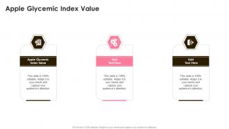 Apple Glycemic Index Value In Powerpoint And Google Slides Cpb