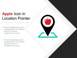 Apple Icon In Location Pointer