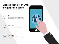 Apple Iphone Icon With Fingerprint Scanner