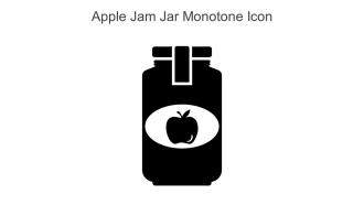 Apple Jam Jar Monotone Icon In Powerpoint Pptx Png And Editable Eps Format