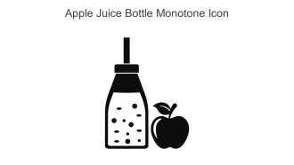 Apple Juice Bottle Monotone Icon In Powerpoint Pptx Png And Editable Eps Format