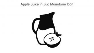 Apple Juice In Jug Monotone Icon In Powerpoint Pptx Png And Editable Eps Format
