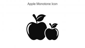 Apple Monotone Icon In Powerpoint Pptx Png And Editable Eps Format