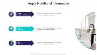 Apple Nutritional Information In Powerpoint And Google Slides Cpb