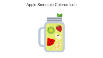 Apple Smoothie Colored Icon In Powerpoint Pptx Png And Editable Eps Format