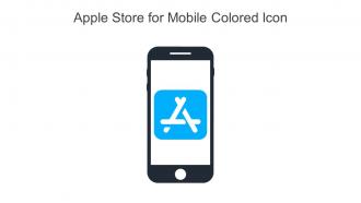 Apple Store For Mobile Colored Icon In Powerpoint Pptx Png And Editable Eps Format