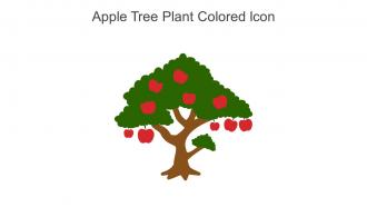 Apple Tree Plant Colored Icon In Powerpoint Pptx Png And Editable Eps Format