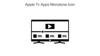 Apple Tv Apps Monotone Icon In Powerpoint Pptx Png And Editable Eps Format