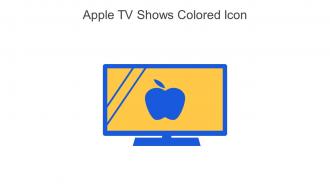 Apple Tv Shows Colored Icon In Powerpoint Pptx Png And Editable Eps Format