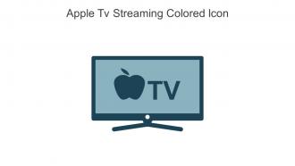 Apple Tv Streaming Colored Icon In Powerpoint Pptx Png And Editable Eps Format