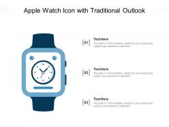 Apple watch icon with traditional outlook