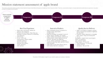 Apples Branding Strategy Mission Statement Assessment Of Apple Brand
