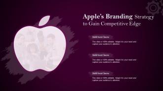Apples Branding Strategy To Gain Competitive Edge Ppt File Background Images