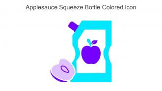 Applesauce Squeeze Bottle Colored Icon In Powerpoint Pptx Png And Editable Eps Format
