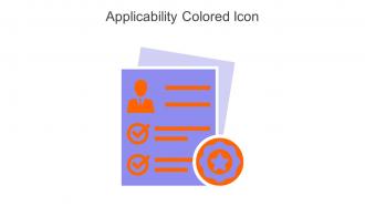 Applicability Colored Icon In Powerpoint Pptx Png And Editable Eps Format