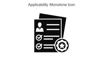 Applicability Monotone Icon In Powerpoint Pptx Png And Editable Eps Format
