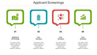 Applicant screenings ppt powerpoint presentation infographic template infographics cpb