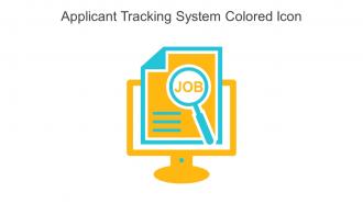 Applicant Tracking System Colored Icon In Powerpoint Pptx Png And Editable Eps Format