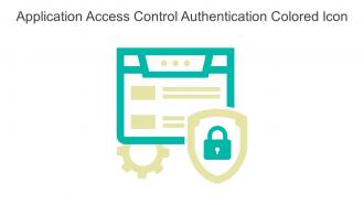 Application Access Control Authentication Colored Icon In Powerpoint Pptx Png And Editable Eps Format
