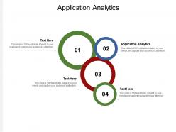Application analytics ppt powerpoint presentation model format ideas cpb