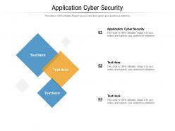 Application cyber security ppt powerpoint presentation show background images cpb