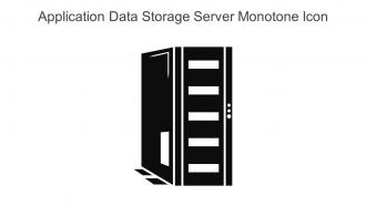 Application Data Storage Server Monotone Icon In Powerpoint Pptx Png And Editable Eps Format