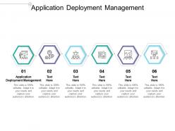 Application deployment management ppt powerpoint presentation professional background cpb