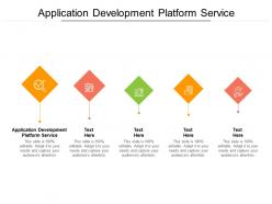 Application development platform service ppt presentation gallery guide cpb