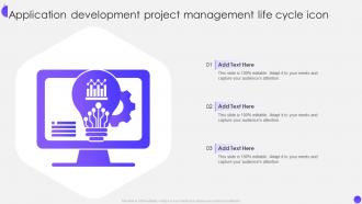 Application Development Project Management Life Cycle Icon