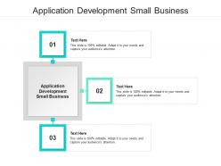 Application development small business ppt powerpoint presentation template cpb
