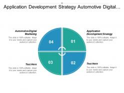 Application development strategy automotive digital marketing media management cpb