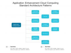 Application enhancement cloud computing standard architecture patterns ppt powerpoint slide