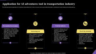 Application For Ai Adventures Tool Application Of Artificial Intelligence AI SS V