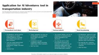 Application For Ai Adventures Tool Impact Of Ai Tools In Industrial AI SS V