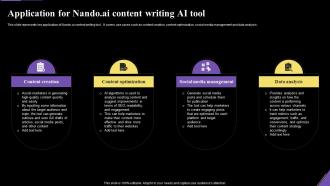 Application For Nando Ai Content Writing Ai Tool Application Of Artificial Intelligence AI SS V