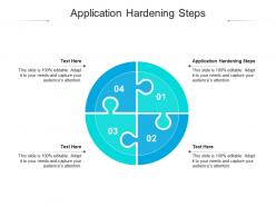 Application hardening steps ppt powerpoint presentation visual aids files cpb