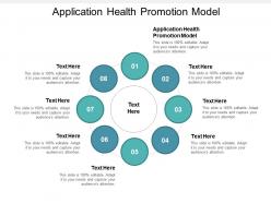 Application health promotion model ppt powerpoint presentation icon inspiration cpb