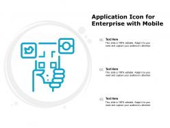 Application icon for enterprise with mobile