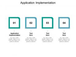 Application implementation ppt powerpoint presentation visual aids model cpb