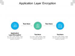Application layer encryption ppt powerpoint presentation summary infographics cpb