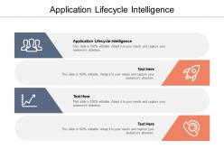Application lifecycle intelligence ppt powerpoint presentation ideas layout cpb