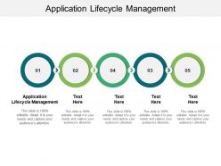 Application lifecycle management ppt powerpoint presentation show topics cpb