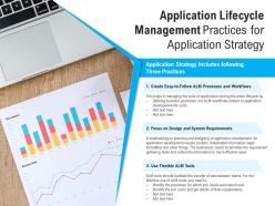 Application lifecycle management practices for application strategy