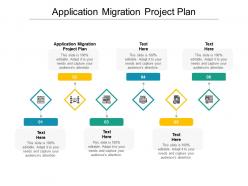 Application migration project plan ppt powerpoint presentation ideas visual aids cpb