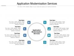 Application modernisation services ppt powerpoint presentation file example topics cpb