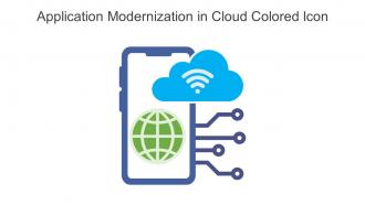 Application Modernization In Cloud Colored Icon In Powerpoint Pptx Png And Editable Eps Format
