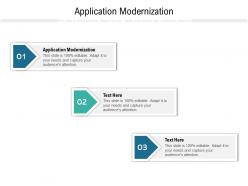 Application modernization ppt powerpoint presentation professional samples cpb