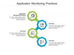 Application monitoring practices ppt powerpoint presentation ideas slideshow cpb