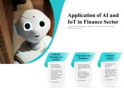 Application of ai and iot in finance sector