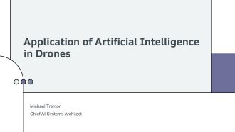 Application Of Artificial Intelligence In Drones PPT Sample VA